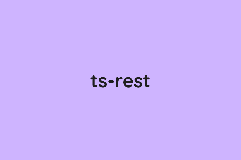 ts-rest를 사용하는 이유